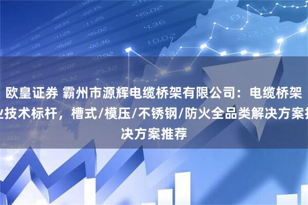 欧皇证券 霸州市源辉电缆桥架有限公司：电缆桥架行业技术标杆，槽式/模压/不锈钢/防火全品类解决方案推荐